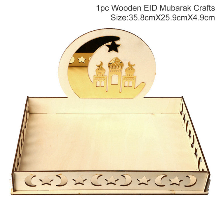 Wooden Pendant EID Mubarak 2025 Ramadan Decoration For Home Kareem Ramadan And Eid Decor Eid AL Adha Islamic Muslim