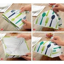 [READY STOCK] Foldable Aluminum Foil Food Cover | Insulated Heat Retaining Dish Cover Penutup Makanan 折叠式隔热菜盖