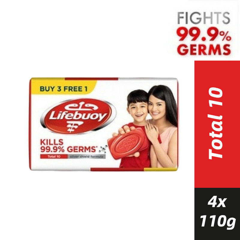 Lifebuoy Bar Soap (Total 10/ Cool Fresh/ Lemon Fresh) 110gx4's/100gx4's