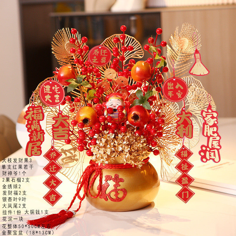 2025 Snake Year Fu Bucket DIY Material Package New Year Decoration Supplies 2025蛇年福桶diy材料包新年装饰布置用品抱抱桶乔迁之喜摆件