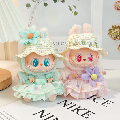【Ready Stock】 LABUBU The  Exciting Macaroon / Sitting Posture Party Doll Clothes Accessories Set Not Original 拉布布配件