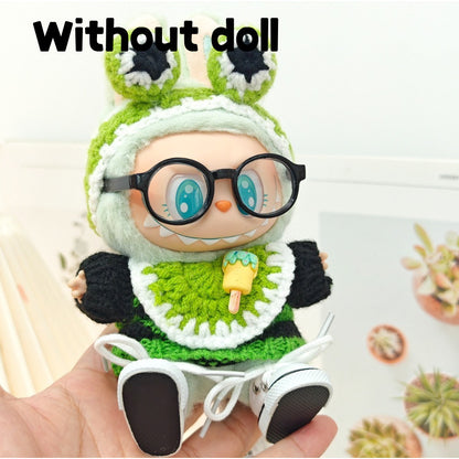 【Ready Stock】 LABUBU The  Exciting Macaroon / Sitting Posture Party Doll Clothes Accessories Set Not Original 拉布布配件