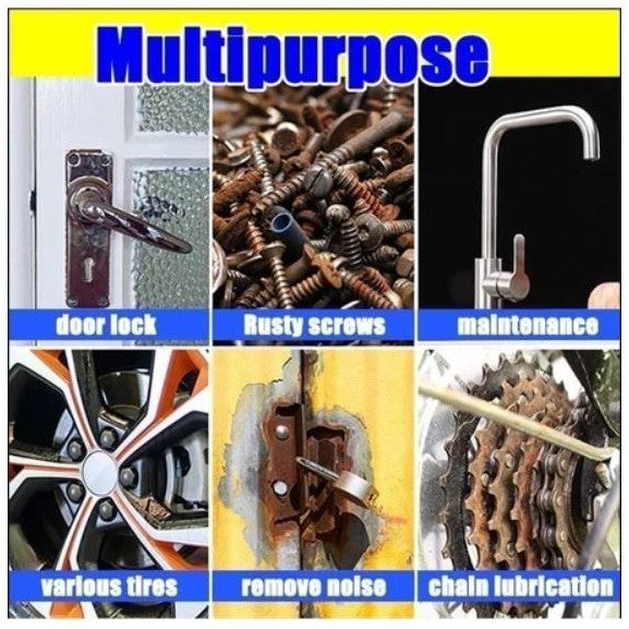 READY STOCK!!!Multi Purpose  Rust Lubricant Anti-Rust Spray Anti Karat Penganggal Karat 500/200/100ml 除锈润滑剂