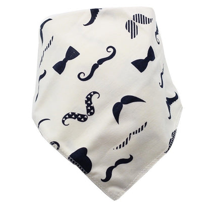 READY STOCK!!!Baby Kids Triangle Towel Baby Cotton Toddler Towel Baby Bib With Button Bibik Bayi 343
