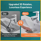 【READY STOCK】1080° Rotatable Kitchen Faucet Extender | Robotic Arm Nozzle with Splash-Proof Aerator | 1080°旋转厨房水龙头加长器