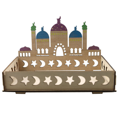 Wooden Pendant EID Mubarak 2025 Ramadan Decoration For Home Kareem Ramadan And Eid Decor Eid AL Adha Islamic Muslim