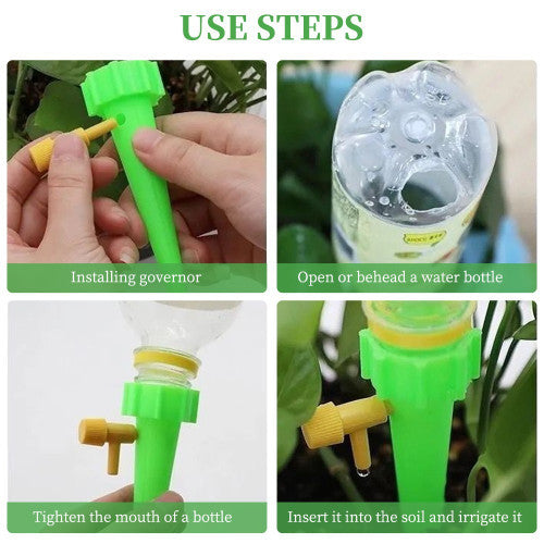 READY STOCK! Self Watering Spike Automatic Drip Gardening System for Flower Plants  Siram Pokok Bunga Automatik 自动滴灌浇水器