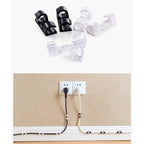 [READY STOCK] 20Pcs Cable Organizer Clips Desktop Wire USB Management Cord Holder Klip Pengurus Kabel USB充电线/数据线管理固定扣