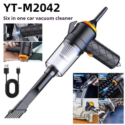 READY STOCK! 2 in 1 /4 in 1 /6 in 1 Mini Wireless Car Vacuum Strong Suction & Blow Cordless Mini Vacuum Cleaner 无线车载吸尘器