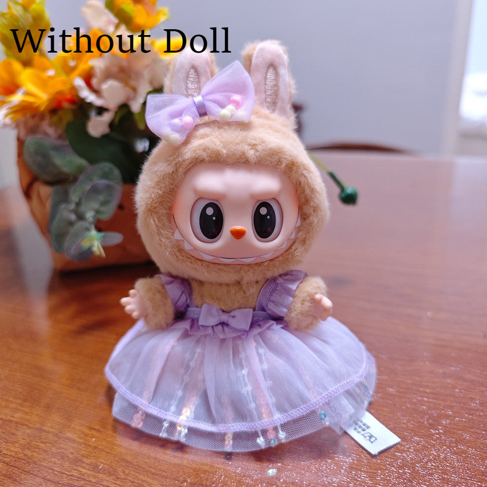 【Ready Stock】 LABUBU The  Exciting Macaroon / Sitting Posture Party Doll Clothes Accessories Set Not Original 拉布布配件