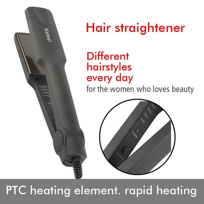 READY STOCK Kemei Km-329 Iron Ceramic Hair Straightener Styling Tools Machine Original Professional For Anion Care 离子直发器