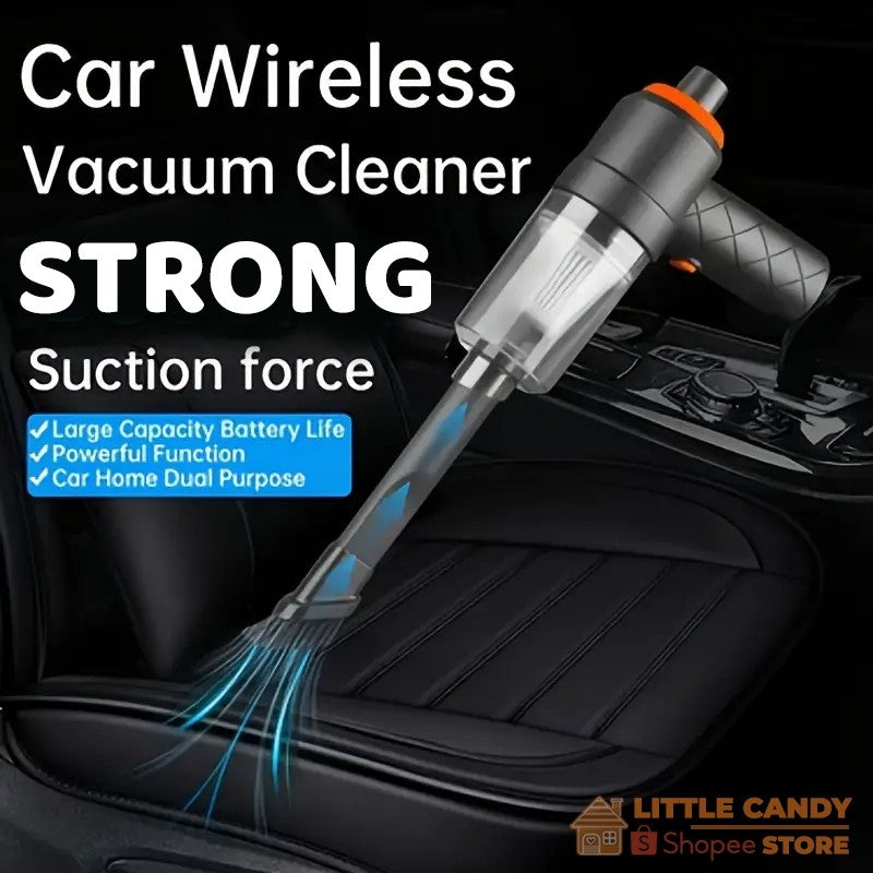 READY STOCK! 2 in 1 /4 in 1 /6 in 1 Mini Wireless Car Vacuum Strong Suction & Blow Cordless Mini Vacuum Cleaner 无线车载吸尘器