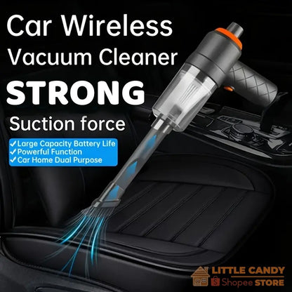 READY STOCK! 2 in 1 /4 in 1 /6 in 1 Mini Wireless Car Vacuum Strong Suction & Blow Cordless Mini Vacuum Cleaner 无线车载吸尘器