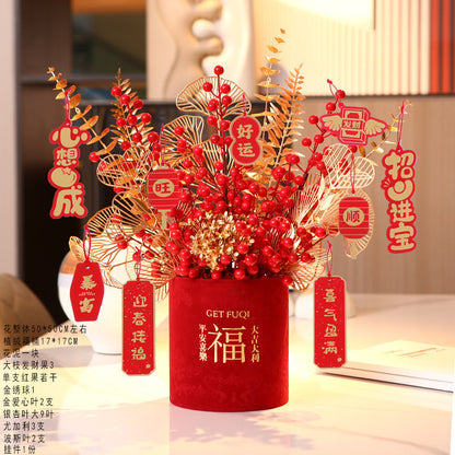 2025 Snake Year Fu Bucket DIY Material Package New Year Decoration Supplies 2025蛇年福桶diy材料包新年装饰布置用品抱抱桶乔迁之喜摆件