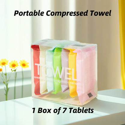 READY STOCK‼️ Disposable Compressed Towel | Travel Cotton Face Towel |  一次性便携式压缩毛巾 | 旅行棉质洁面巾 | 加厚湿干两用 | 卫生便捷