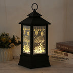 Eid Mubarak LED Wind Light Pattern Lights Muslim Style Hanging Led Lantern Ramadan Party Lantern Eid al-Fitr Decor Props