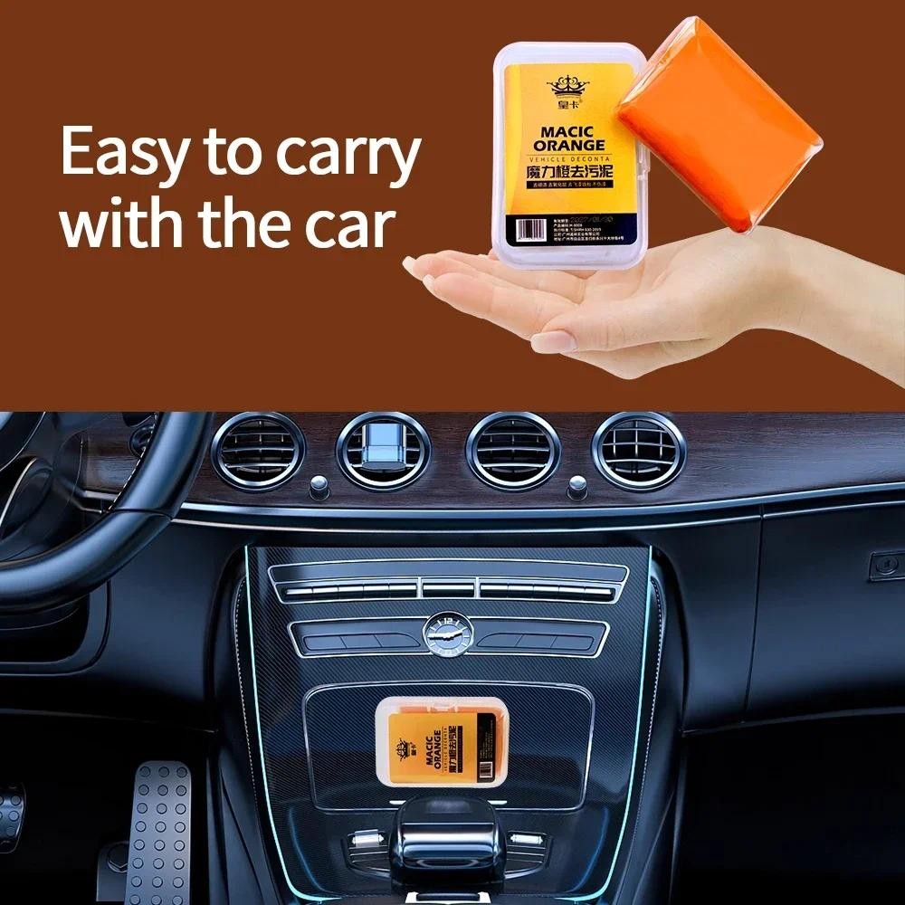 READY STOCK】Car Magic Clay Bar Cleaning Mud 100g | High-Grade Auto Detailing Cleaner | Paint  Dirt Remover  | 洗车魔术泥 去污泥