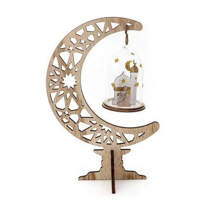 Wooden Moon Lantern Ornaments, Handicrafts, Home Decorations, Craft Gifts And Decorations