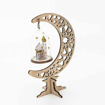 Wooden Moon Lantern Ornaments, Handicrafts, Home Decorations, Craft Gifts And Decorations