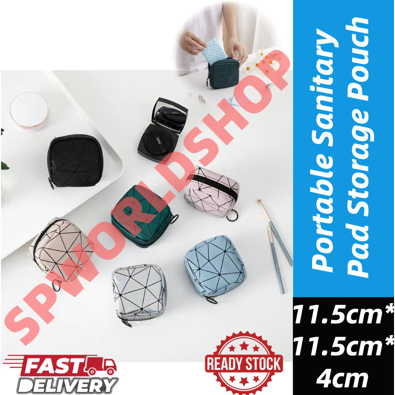 【READY STOCK】Portable Sanitary Pad Storage Pouch｜Cute Period Organizer Bag for Women 便携卫生巾收纳包