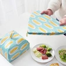 [READY STOCK] Foldable Aluminum Foil Food Cover | Insulated Heat Retaining Dish Cover Penutup Makanan 折叠式隔热菜盖