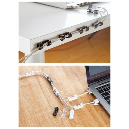 [READY STOCK] 20Pcs Cable Organizer Clips Desktop Wire USB Management Cord Holder Klip Pengurus Kabel USB充电线/数据线管理固定扣