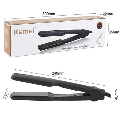 READY STOCK Kemei Km-329 Iron Ceramic Hair Straightener Styling Tools Machine Original Professional For Anion Care 离子直发器