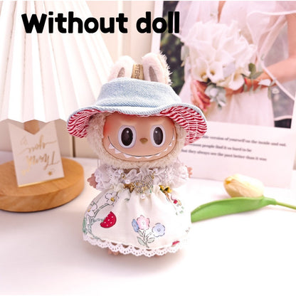 【Ready Stock】 LABUBU The  Exciting Macaroon / Sitting Posture Party Doll Clothes Accessories Set Not Original 拉布布配件