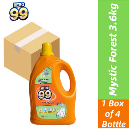READY STOCK!!! HERO 99 Detergent Perfume 3.9KG/3.6KG 1 Box of 4 Bottle