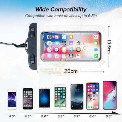 READY STOCK!!! Waterproof Phone Case Bag Pouch Holder Pouch Cover Luminous Float Seaside Swimming 水下拍照气囊手机防水袋