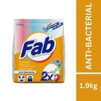 READY STOCK!!! FAB Detergent Laundry Powder (1.9kg/2kg) 1 Box Of 5 Pack
