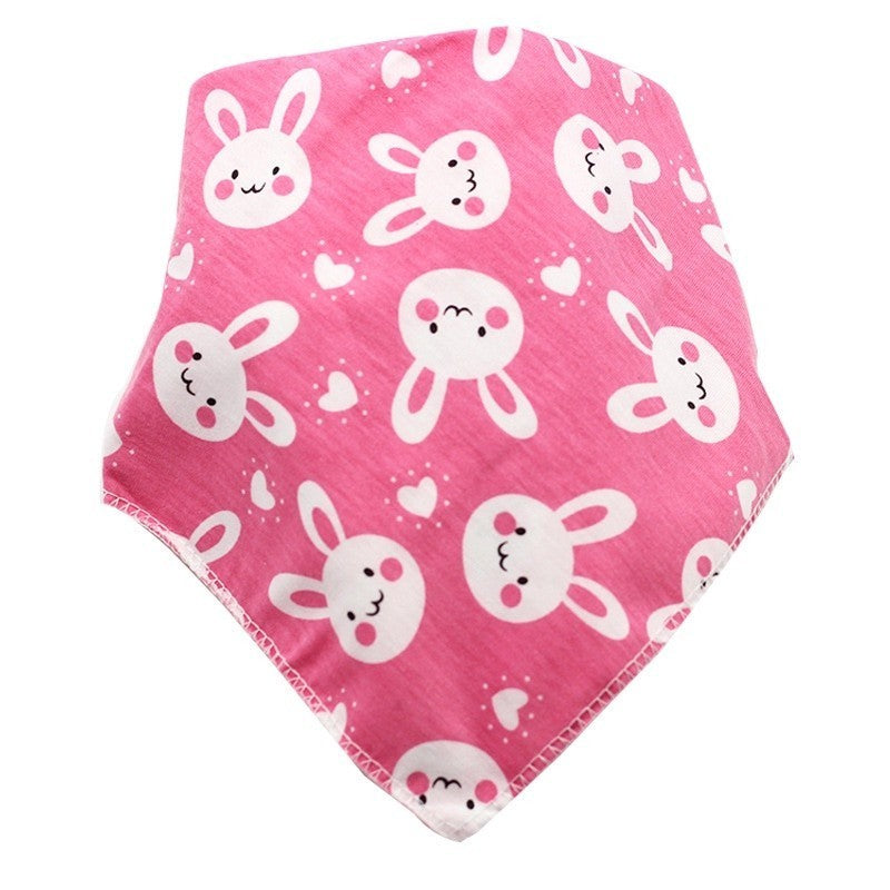 READY STOCK!!!Baby Kids Triangle Towel Baby Cotton Toddler Towel Baby Bib With Button Bibik Bayi 343