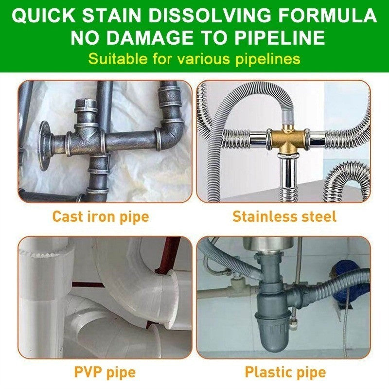 【READY STOCK】500ml Powerful Pipe Dredging Agent – Sink, Toilet, Floor Drain Cleaner 强力管道疏通剂