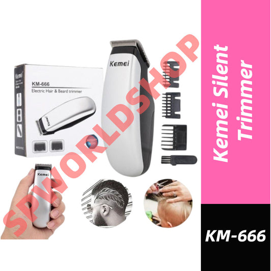Kemei KM-666 Baby Silent Trimmer Hair Clipper Baby Hair Cutting Professional Electric Baby Hairdressing Clipp 婴儿理发器