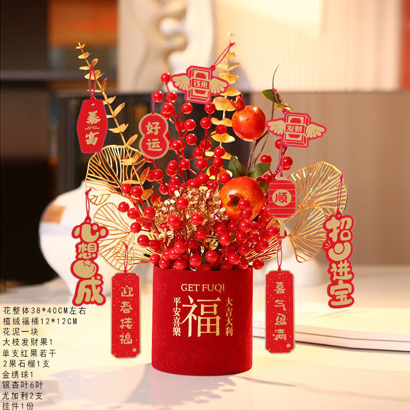 2025 Snake Year Fu Bucket DIY Material Package New Year Decoration Supplies 2025蛇年福桶diy材料包新年装饰布置用品抱抱桶乔迁之喜摆件