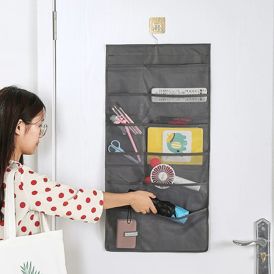 【READY STOCK】Double-Sided Hanging Bra Storage Bag | Wall-Mounted Underwear Organizer 内衣袜子收纳挂袋