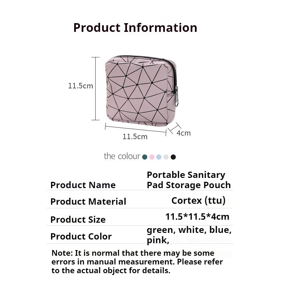 【READY STOCK】Portable Sanitary Pad Storage Pouch｜Cute Period Organizer Bag for Women 便携卫生巾收纳包