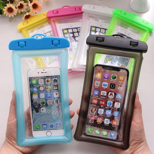 READY STOCK!!! Waterproof Phone Case Bag Pouch Holder Pouch Cover Luminous Float Seaside Swimming 水下拍照气囊手机防水袋