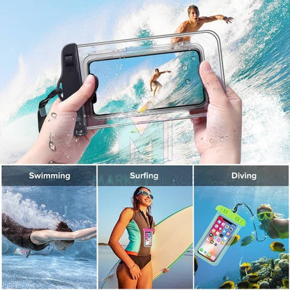 READY STOCK!!! Waterproof Phone Case Bag Pouch Holder Pouch Cover Luminous Float Seaside Swimming 水下拍照气囊手机防水袋