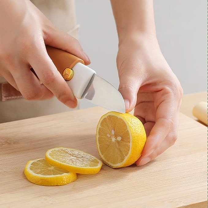 2 in 1 Portable Stainless Steel Fruit Peeler Knife Multifunction Peeler Home Kitchen Outdoor Fruit Knives 削皮水果刀