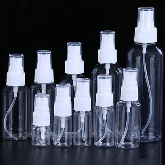 READY STOCK! 30ml / 50ml / 100ml Empty Transparent Spray Bottle / Travel Refillable Bottle 便携透明喷雾瓶