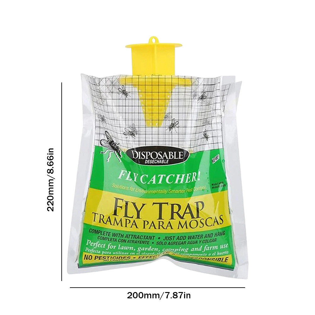 Fly Catcher Bag Hangende Vliegen Flytrap Flytraps Pack Wateroplosbaar Wegwerp Niet-toxisch 一次性捕蝇袋