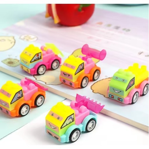 Mini Educational Toy For 2-6 Year Old Boys DIY Building Blocks Assembly Toys Construction Truck Birthday Party Gift