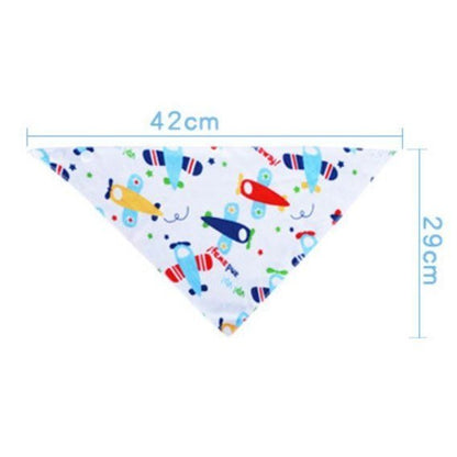READY STOCK!!!Baby Kids Triangle Towel Baby Cotton Toddler Towel Baby Bib With Button Bibik Bayi 343