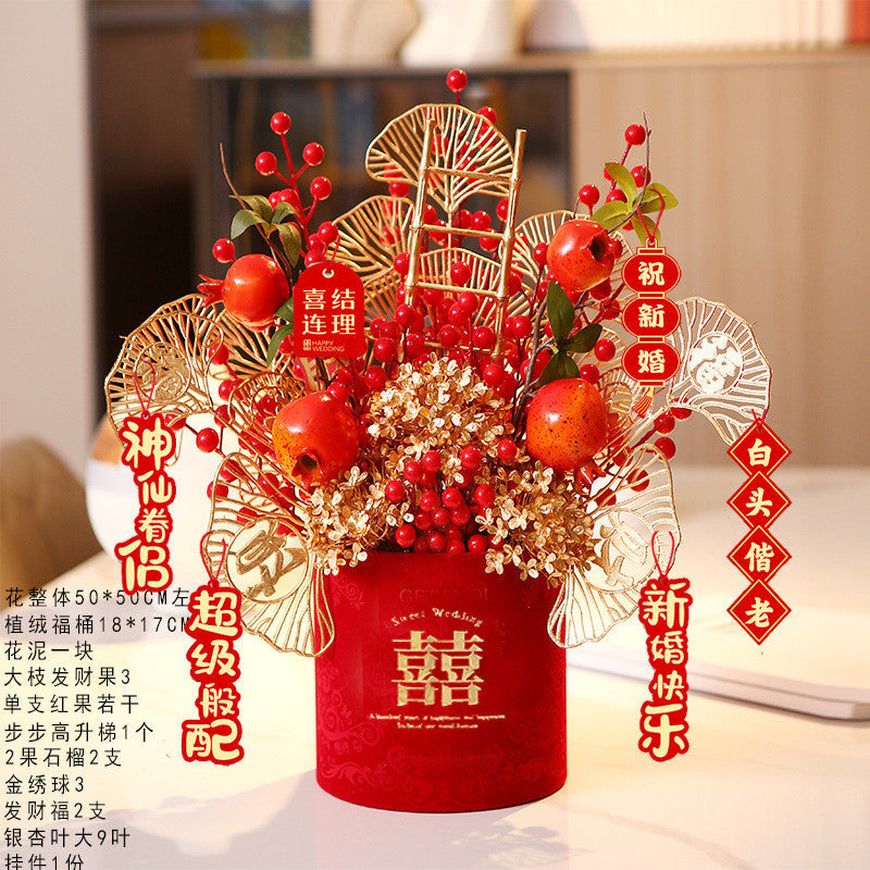 2025 Snake Year Fu Bucket DIY Material Package New Year Decoration Supplies 2025蛇年福桶diy材料包新年装饰布置用品抱抱桶乔迁之喜摆件