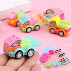 Mini Educational Toy For 2-6 Year Old Boys DIY Building Blocks Assembly Toys Construction Truck Birthday Party Gift