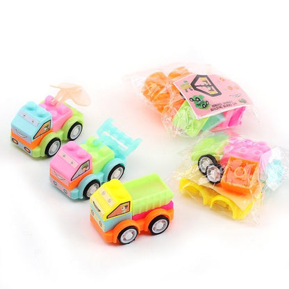 Mini Educational Toy For 2-6 Year Old Boys DIY Building Blocks Assembly Toys Construction Truck Birthday Party Gift