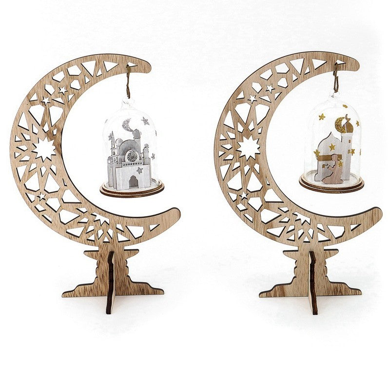 Wooden Moon Lantern Ornaments, Handicrafts, Home Decorations, Craft Gifts And Decorations