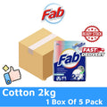 READY STOCK!!! FAB Detergent Laundry Powder (1.9kg/2kg) 1 Box Of 5 Pack