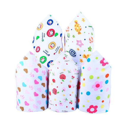 READY STOCK!!!Baby Kids Triangle Towel Baby Cotton Toddler Towel Baby Bib With Button Bibik Bayi 343